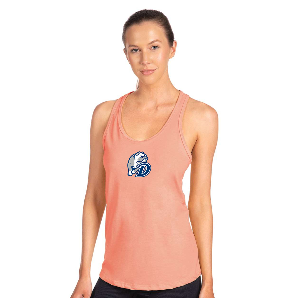 Women's Drake Bulldogs Next Level Ideal Racerback Tank