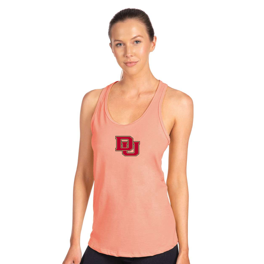 Women's Denver Pioneers  Next Level Ideal Racerback Tank