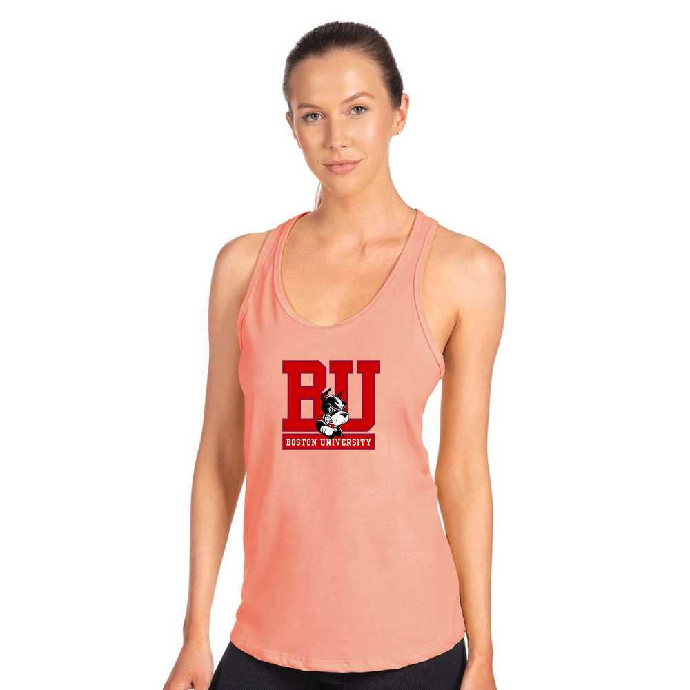 Women's Boston University Terriers Next Level Ideal Racerback Tank