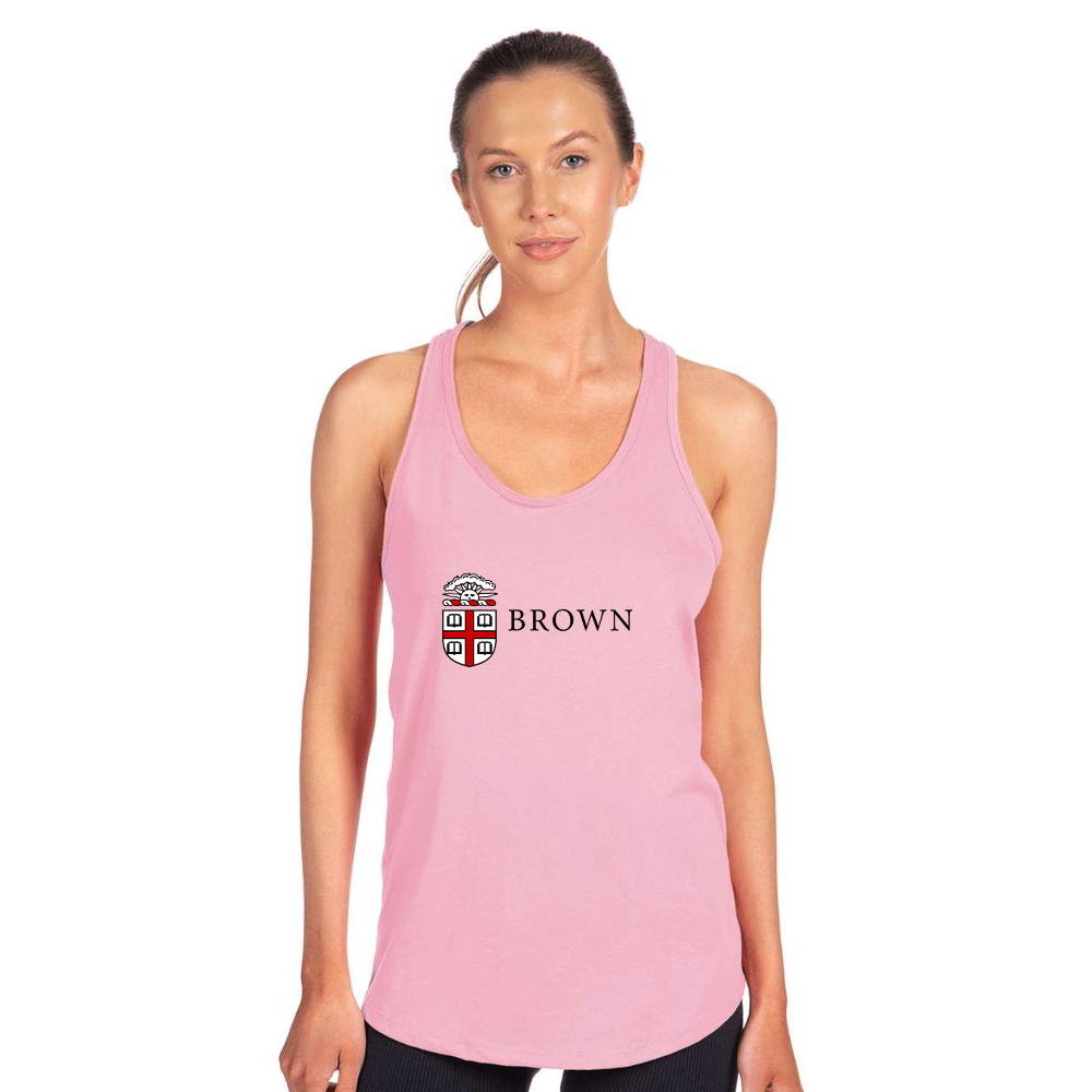 Women's Brown University  Next Level Ideal Racerback Tank