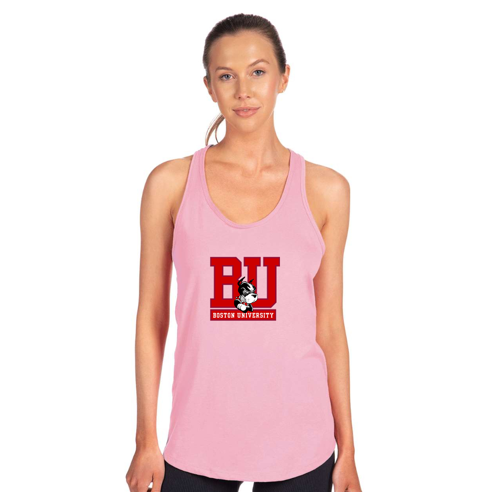 Women's Boston University Terriers Next Level Ideal Racerback Tank