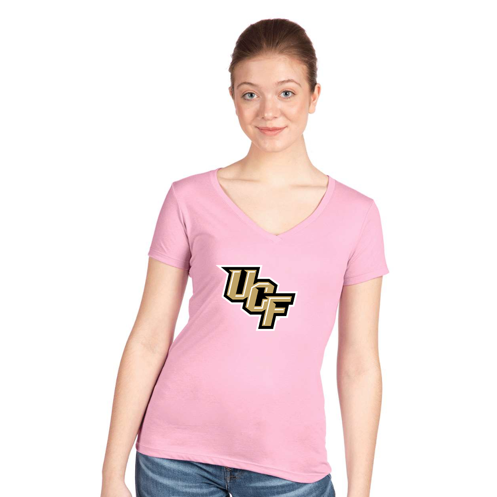 Women's Central Florida Knights  Next Level V-Neck T-Shirt
