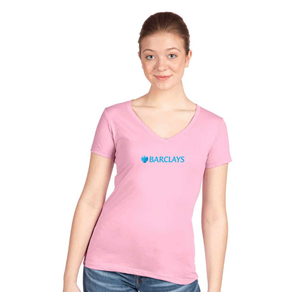 Women's Barclays  Next Level V-Neck T-Shirt