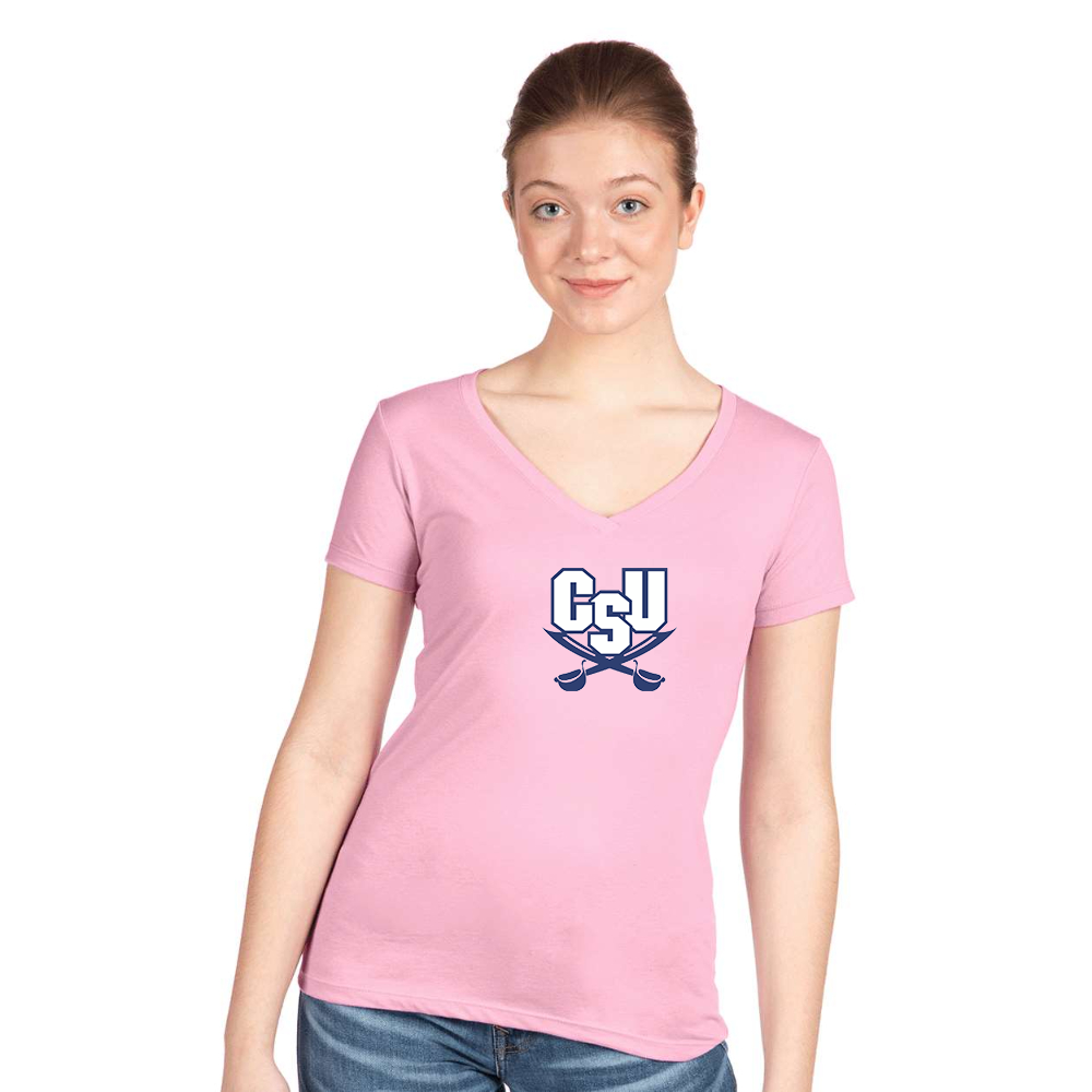 Women's CSU Buccaneers   Next Level V-Neck T-Shirt