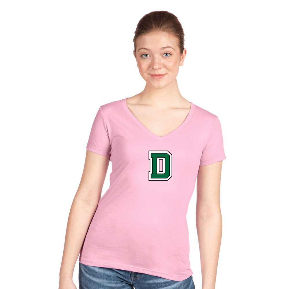 Women's  Dartmouth Big Green  Next Level V-Neck T-Shirt
