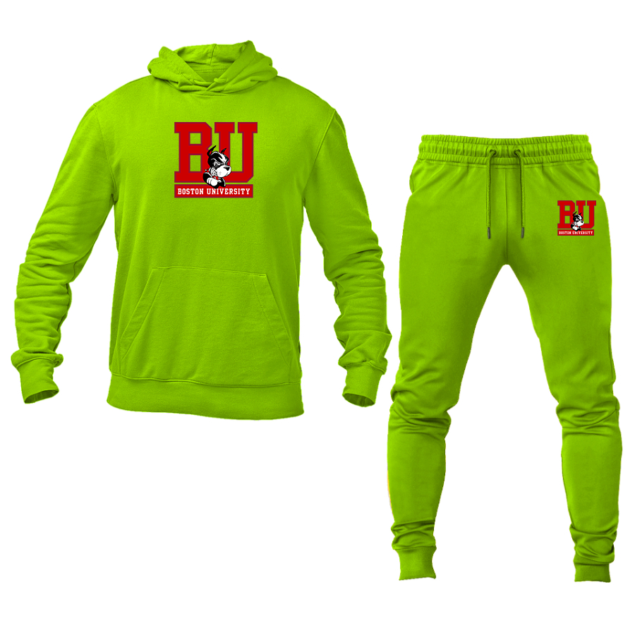 Men's Boston University Terriers Hoodie Joggers Set