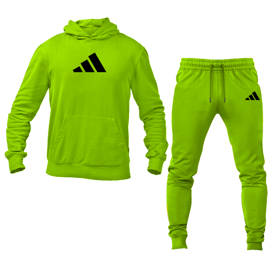 Men's Adidas Logo Hoodie Joggers Set