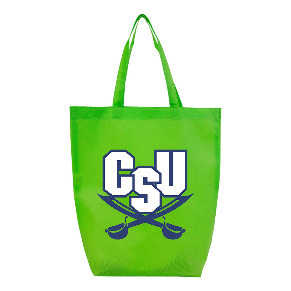 CSU Buccaneers   Q-Tees Non-Woven Gusset Bottom Tote