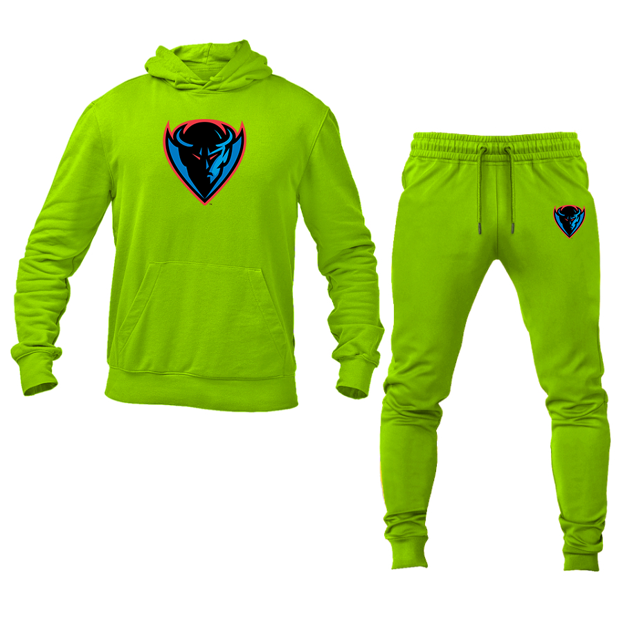 Men's  DePaul Blue Demons Hoodie Joggers Set