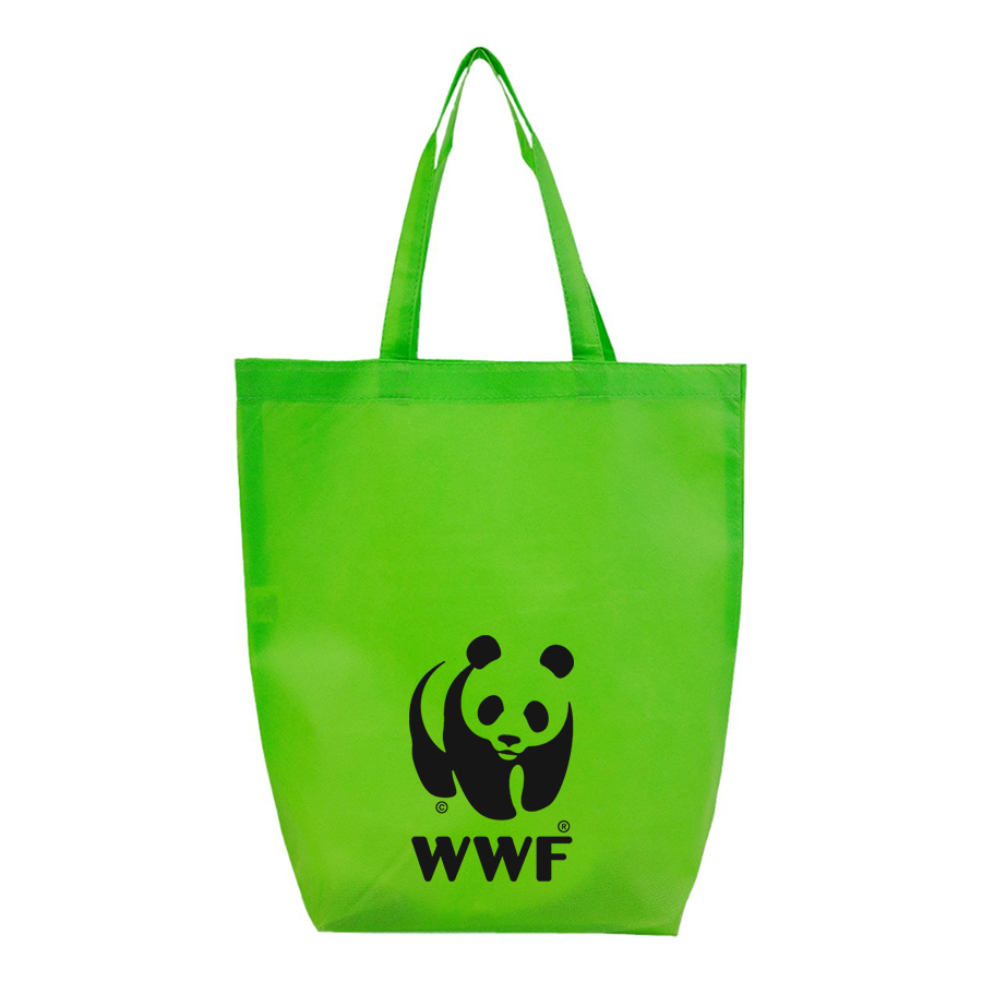 WWF Q-Tees Non-Woven Gusset Bottom Tote