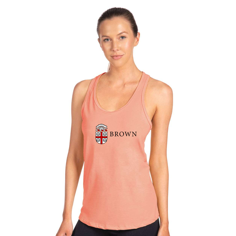 Women's Brown University  Next Level Ideal Racerback Tank