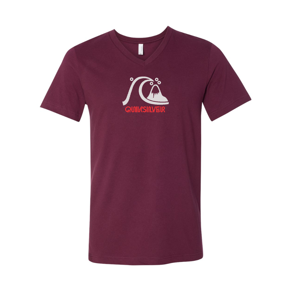 Quicksilver BELLA  CANVAS - Jersey V-Neck T-Shirt