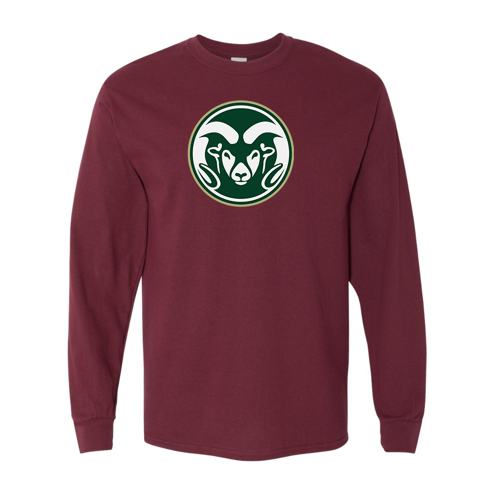 Men's  Colorado State Rams Gildan Heavy Cotton Long Sleeve T-Shirt