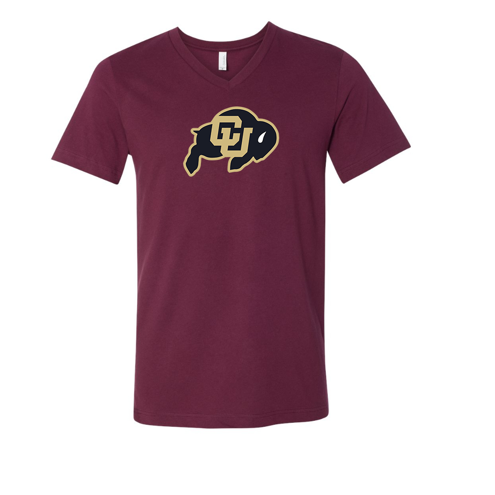 Colorado Buffaloes BELLA  CANVAS - Jersey V-Neck T-Shirt