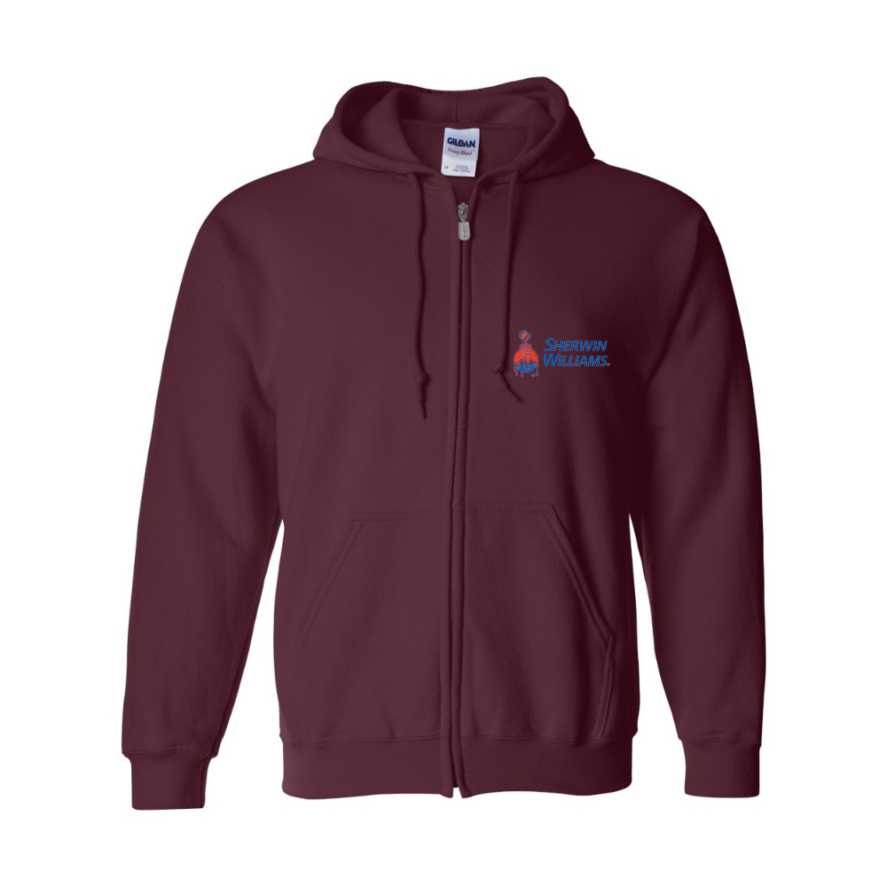 Men's Sherwin Williams Gildan  Heavy Blend Full Zip Hooded Sweatshirt
