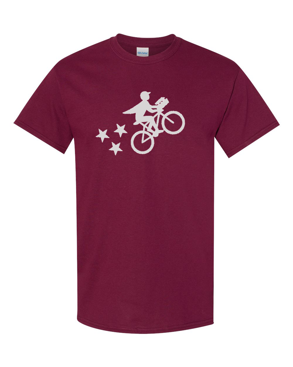Men's Postmates Bike Gildan Heavy Cotton T-Shirt