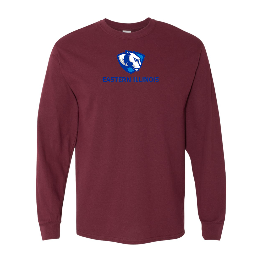 Men's Eastern Illinois Panthers Gildan Heavy Cotton Long Sleeve T-Shirt