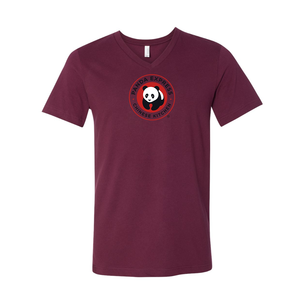 Panda Express BELLA  CANVAS - Jersey V-Neck T-Shirt