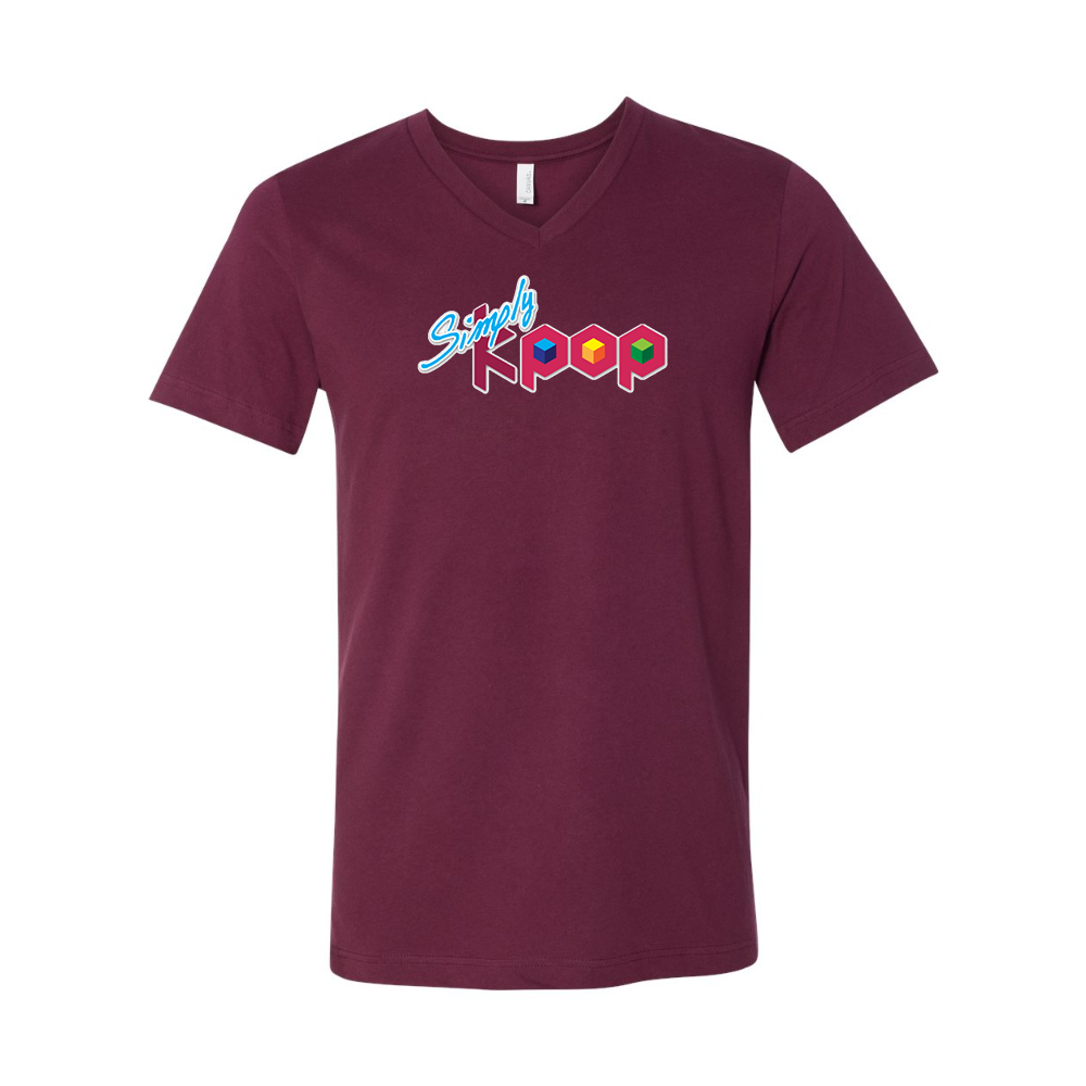 Simply Kpop BELLA  CANVAS - Jersey V-Neck T-Shirt