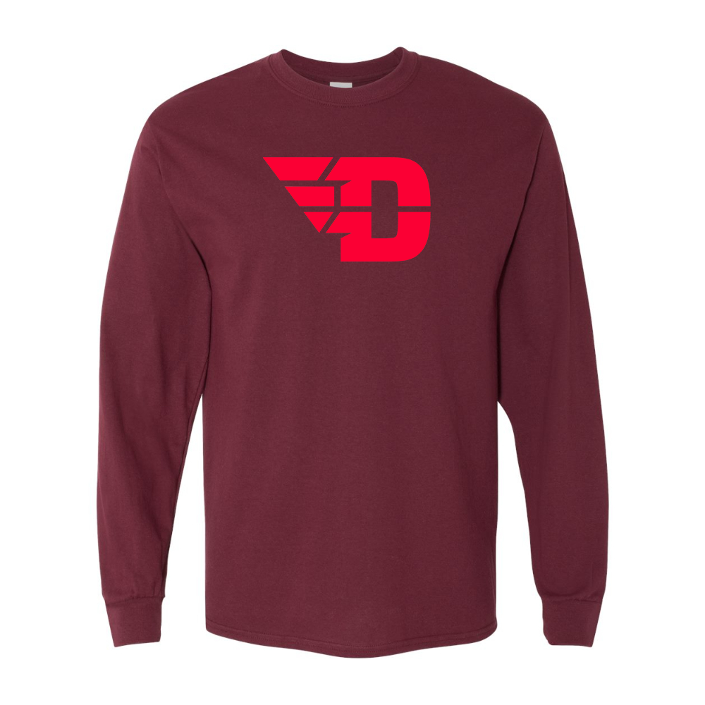 Men's Dayton Flyers Gildan Heavy Cotton Long Sleeve T-Shirt