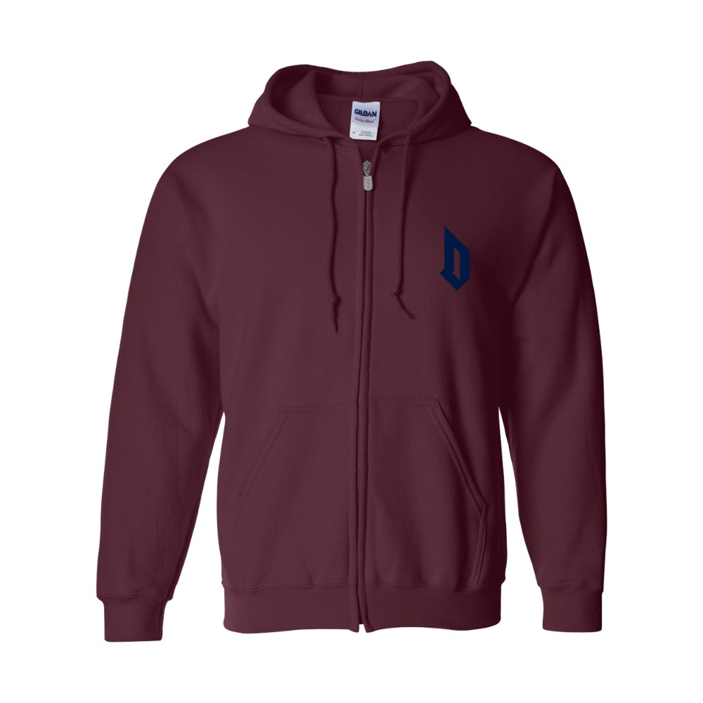 Men's  Duquesne Dukes  Gildan  Heavy Blend Full Zip Hooded Sweatshirt