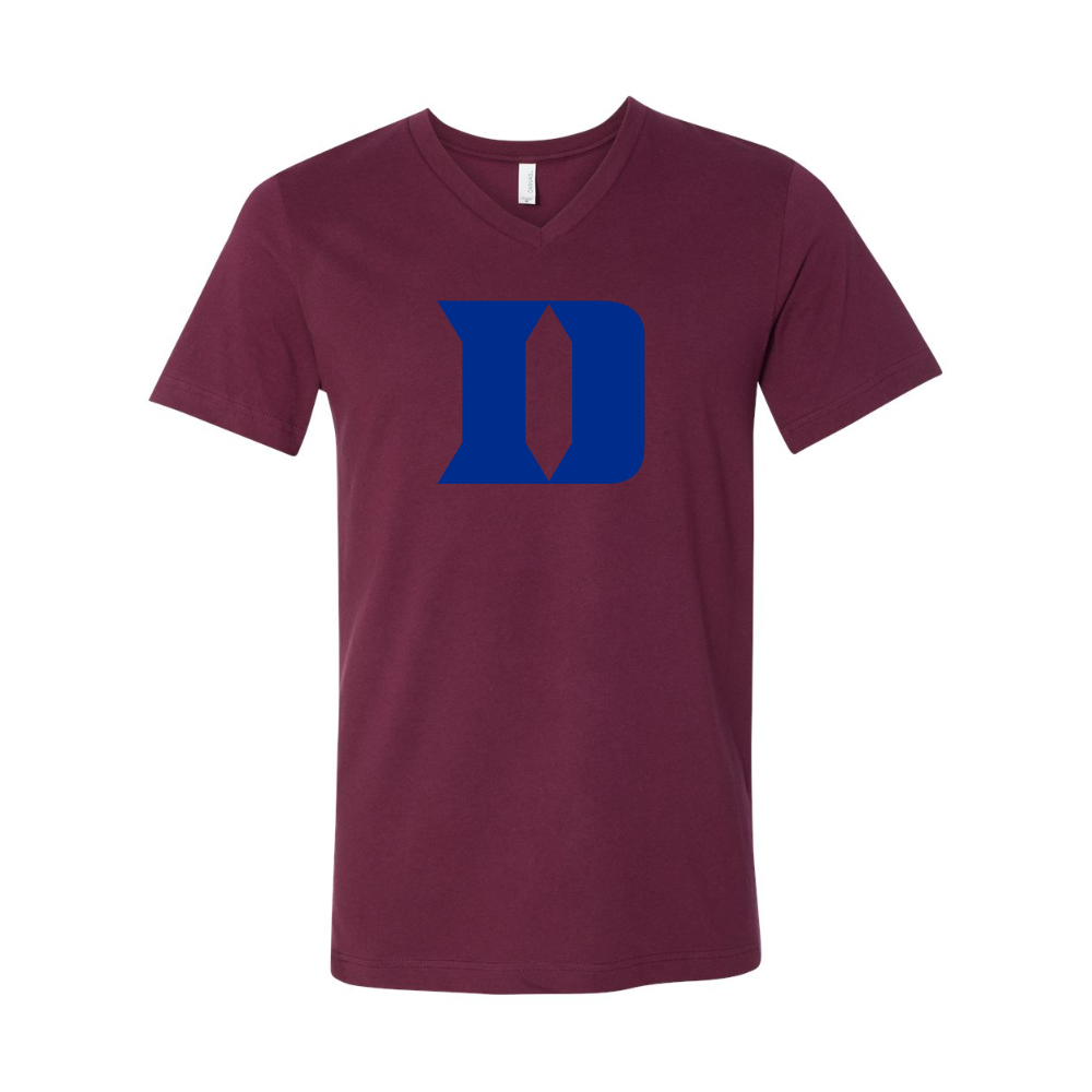 Duke Blue Devils BELLA  CANVAS - Jersey V-Neck T-Shirt
