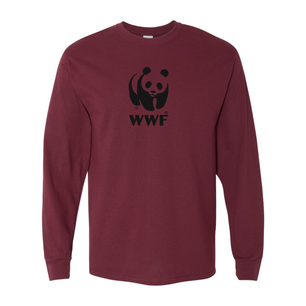 Men's  WWF  Gildan Heavy Cotton Long Sleeve T-Shirt
