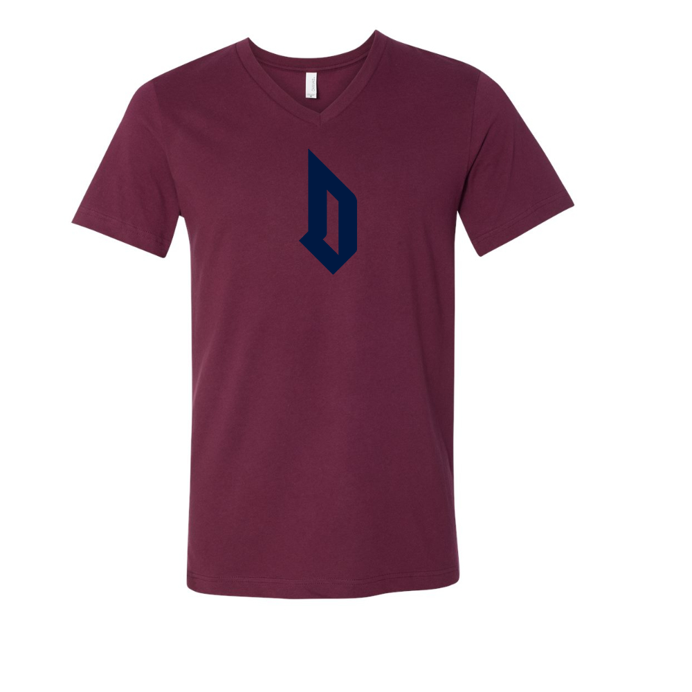 Duquesne Dukes BELLA  CANVAS - Jersey V-Neck T-Shirt