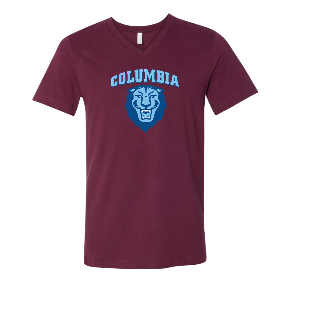 Columbia Lions BELLA  CANVAS - Jersey V-Neck T-Shirt