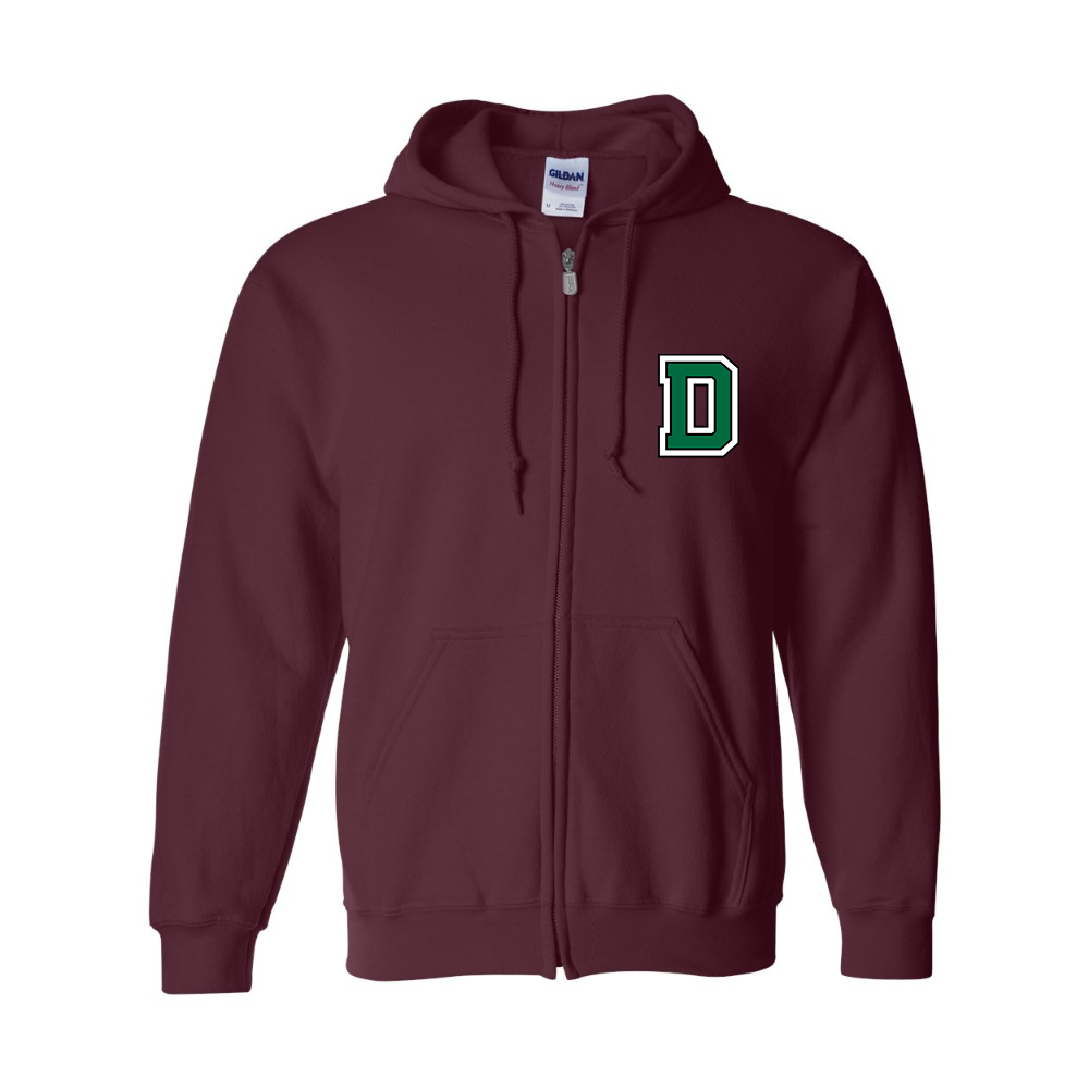 Men's Dartmouth Big Green  Gildan  Heavy Blend Full Zip Hooded Sweatshirt