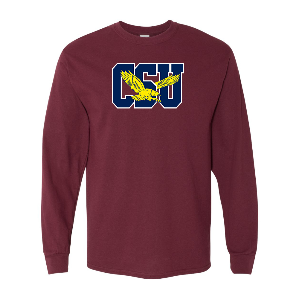Men's Coppin State Eagles Gildan Heavy Cotton Long Sleeve T-Shirt