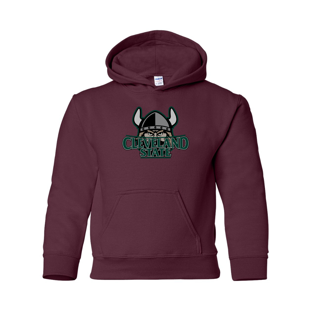 Youth  Cleveland State Vikings Gildan Heavy Blend  Hooded Sweatshirt