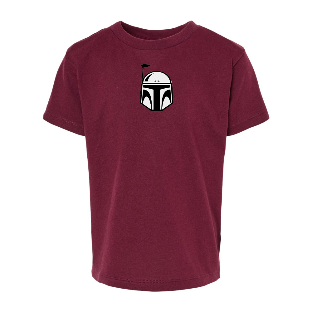 Star Wars Boba Fett Helmet BELLA  CANVAS Toddler Jersey Tee