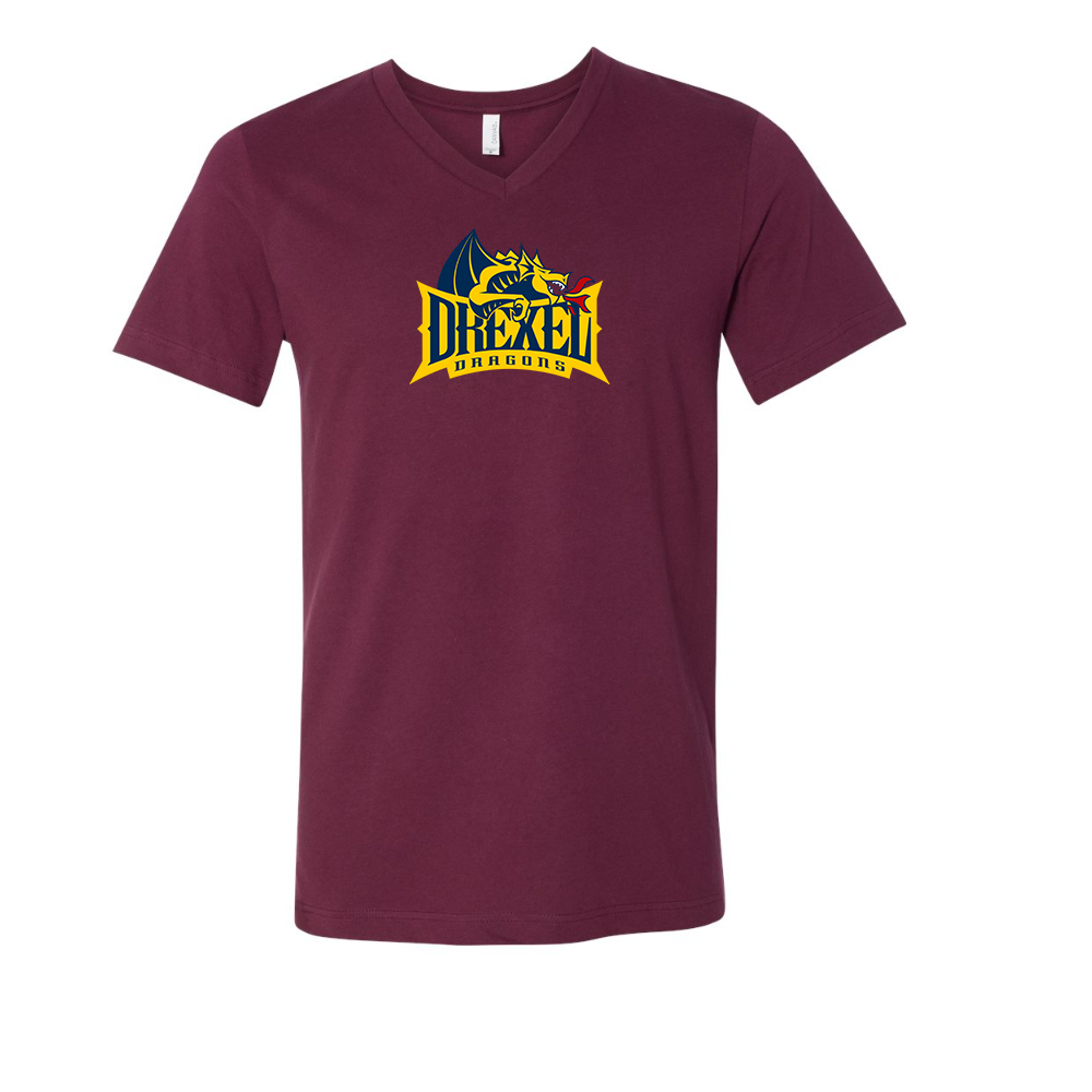 Drexel Dragons BELLA  CANVAS - Jersey V-Neck T-Shirt