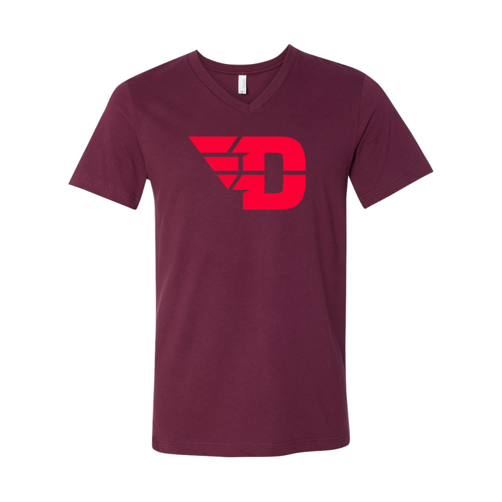 Dayton Flyers  BELLA  CANVAS - Jersey V-Neck T-Shirt