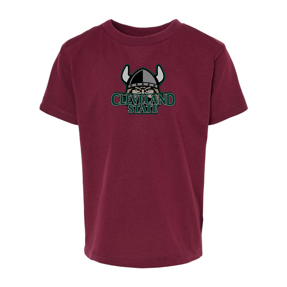 Cleveland State Vikings BELLA  CANVAS Toddler Jersey Tee
