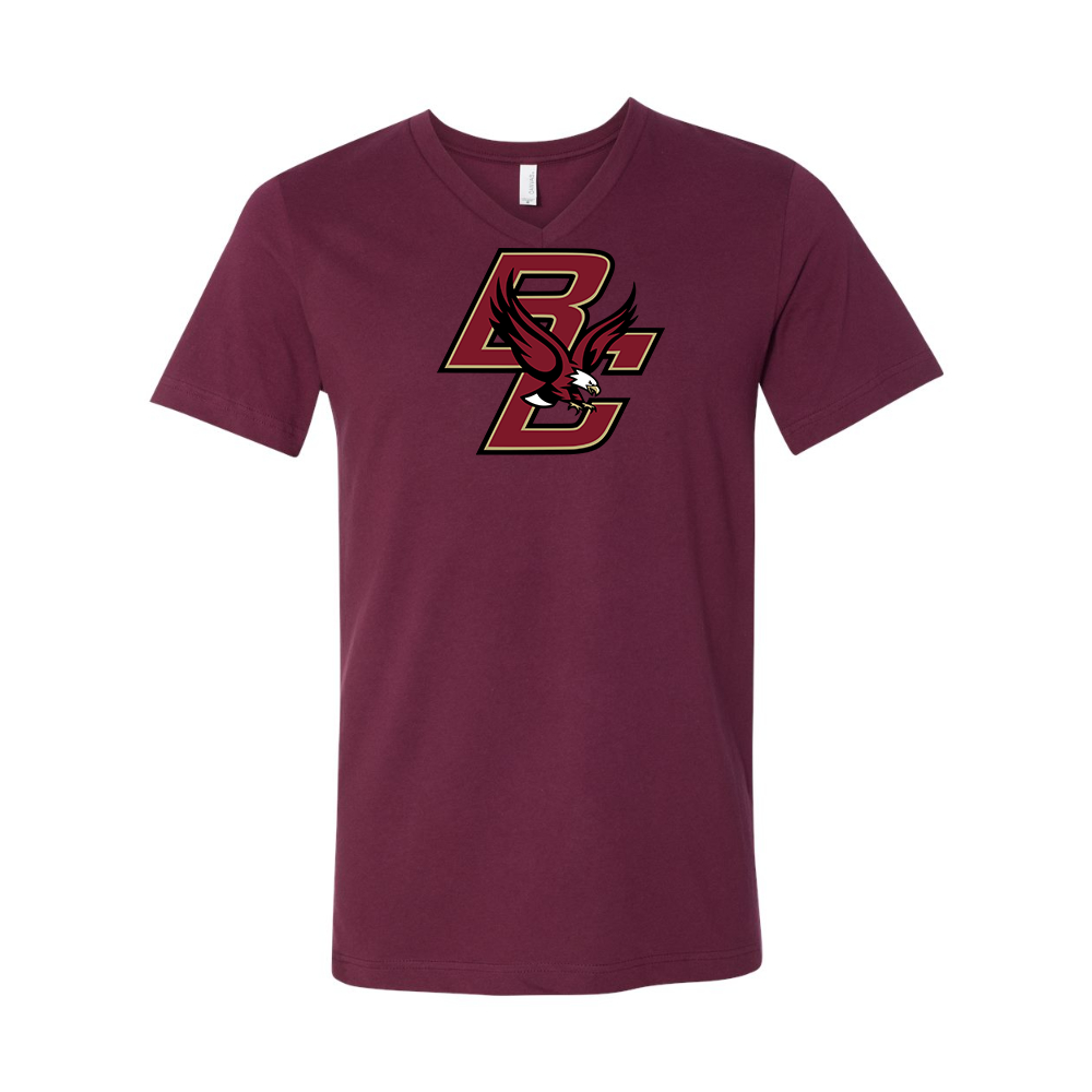 Boston College Eagles   BELLA  CANVAS - Jersey V-Neck T-Shirt