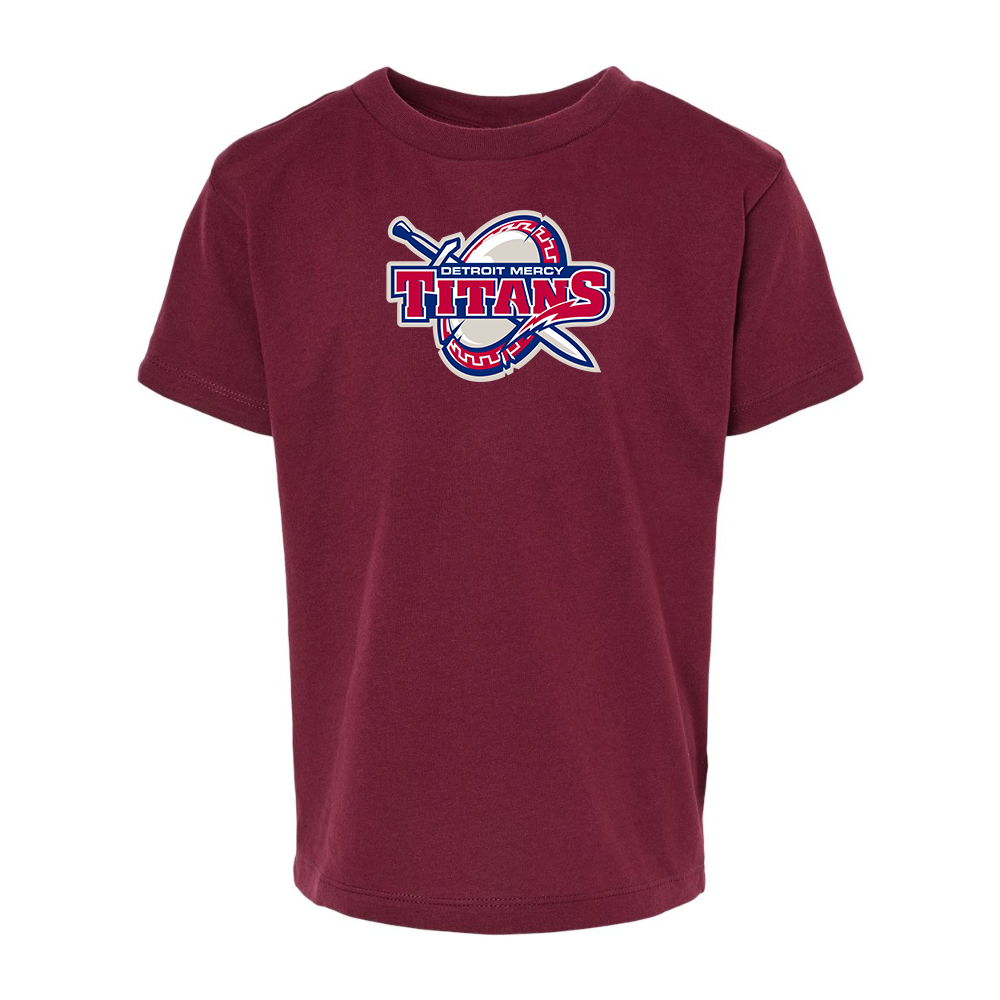 Detroit Titans  BELLA  CANVAS Toddler Jersey Tee