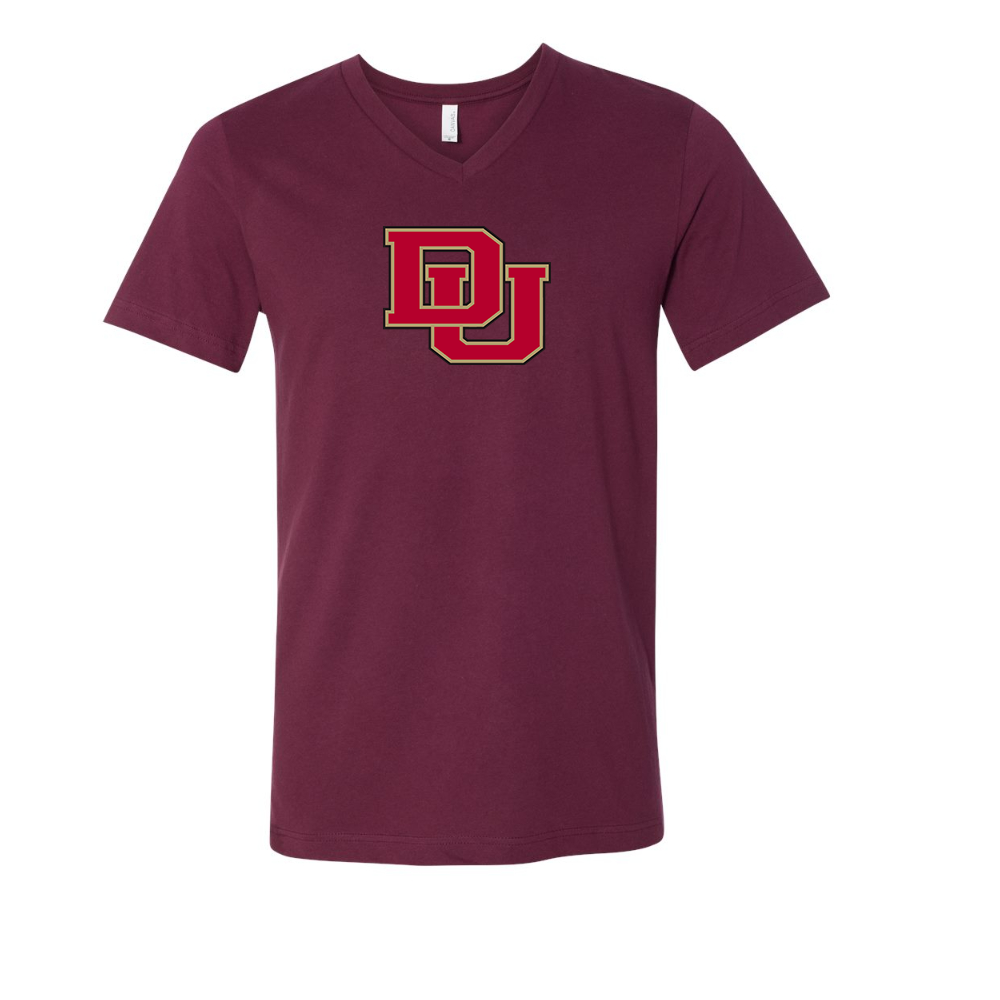 Denver Pioneers  BELLA  CANVAS - Jersey V-Neck T-Shirt