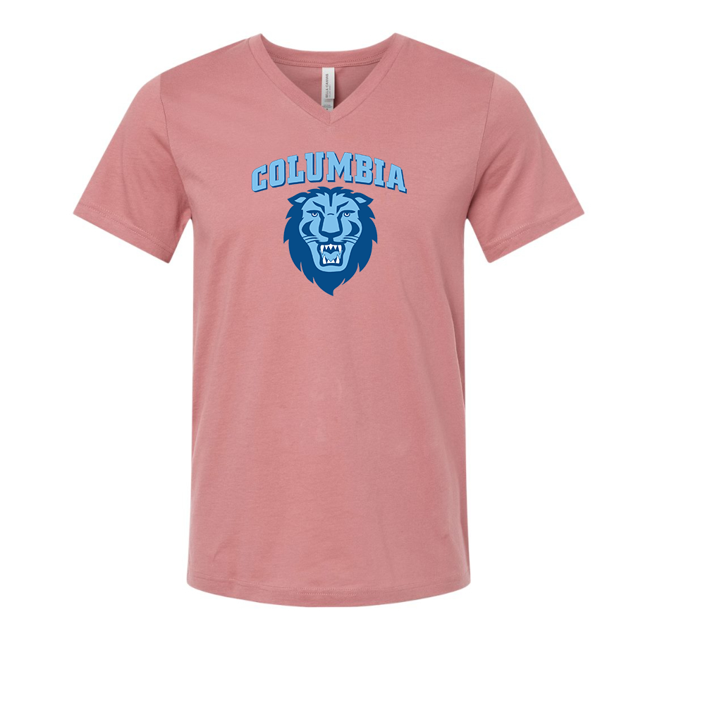 Columbia Lions BELLA  CANVAS - Jersey V-Neck T-Shirt