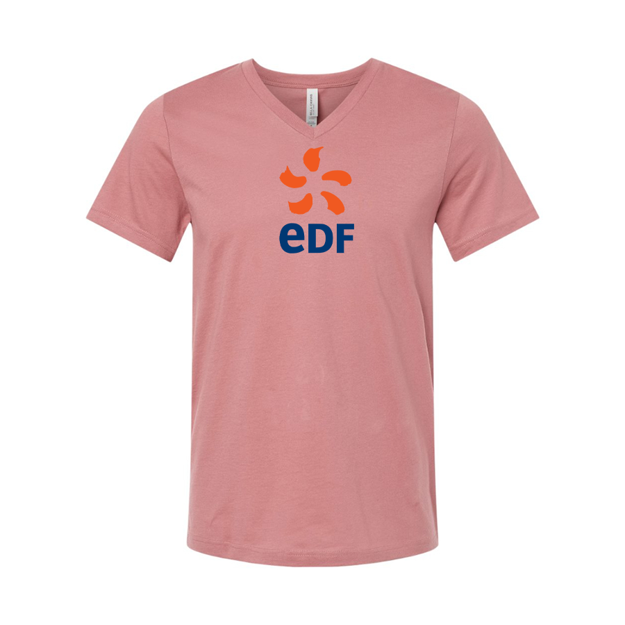 Edf BELLA  CANVAS - Jersey V-Neck T-Shirt