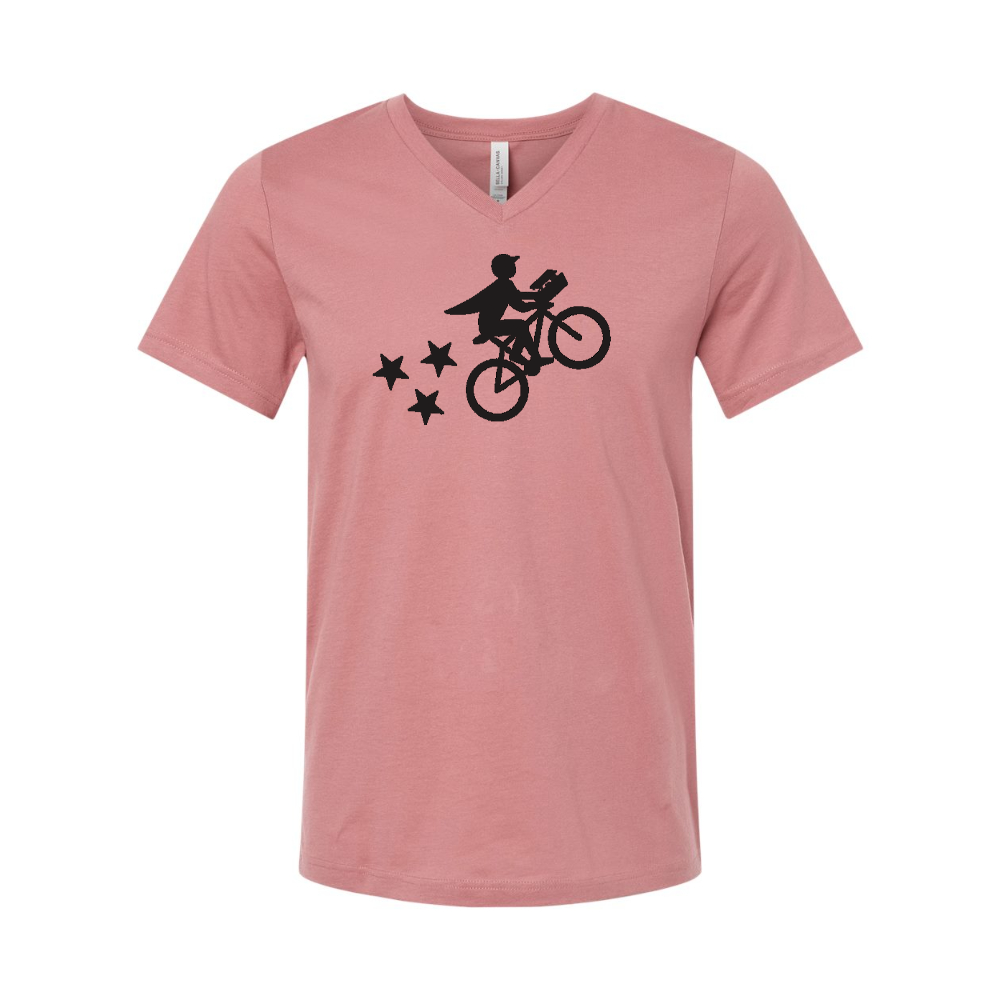 Postmates Bike BELLA  CANVAS - Jersey V-Neck T-Shirt