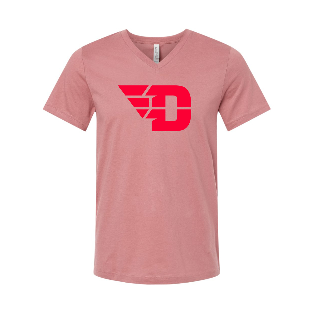 Dayton Flyers  BELLA  CANVAS - Jersey V-Neck T-Shirt
