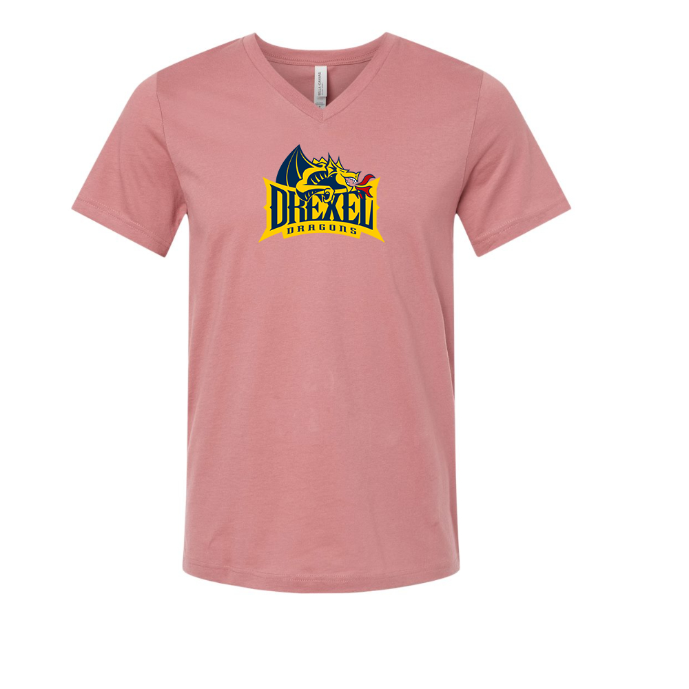 Drexel Dragons BELLA  CANVAS - Jersey V-Neck T-Shirt