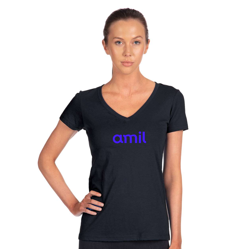 Women's  Amil  Next Level V-Neck T-Shirt