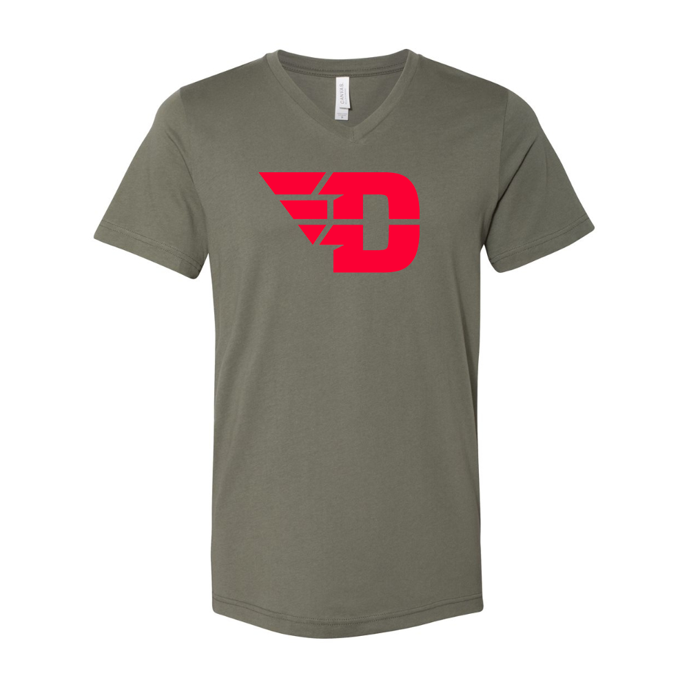 Dayton Flyers  BELLA  CANVAS - Jersey V-Neck T-Shirt