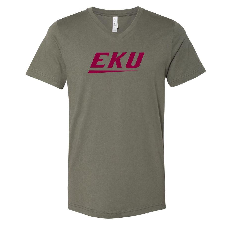 Eastern Kentucky Colonels BELLA  CANVAS - Jersey V-Neck T-Shirt