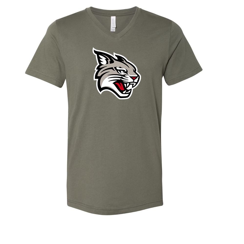 Davidson Wildcats BELLA  CANVAS - Jersey V-Neck T-Shirt