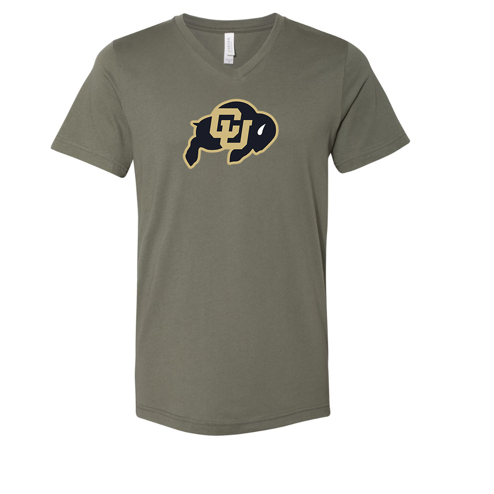 Colorado Buffaloes BELLA  CANVAS - Jersey V-Neck T-Shirt