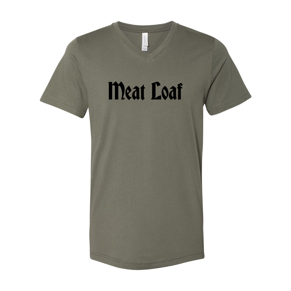 Meat Loaf BELLA  CANVAS - Jersey V-Neck T-Shirt